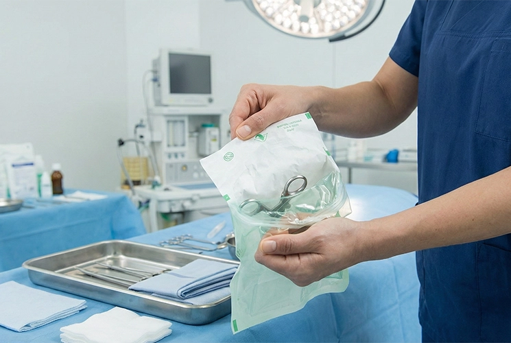 See Through Heat Sealable Sterilization Pouches And Rolls